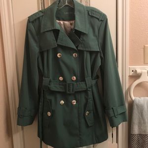 Water repellent Calvin Klein raincoat.